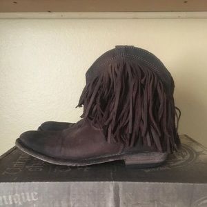 Liberty Black Chocolate Brown Toccata Boots
